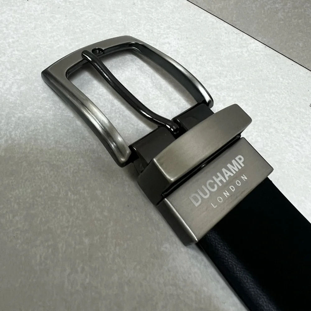 Duchamp London Reversible Brown and Black Leather Belt Size 38